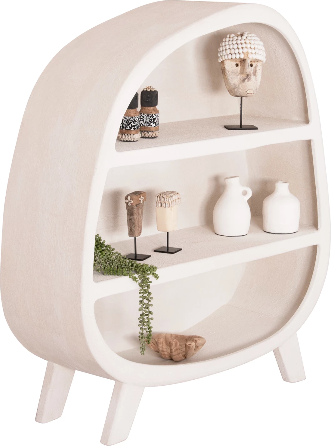 Raft Santorini FH18060.01 MDF, ngjyrë e bardhë, 120x38x133H cm