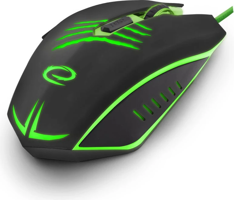 Maus gaming Esperanza CLAW EGM209G, me tela, 2400 DPI, i zi me të gjelbër