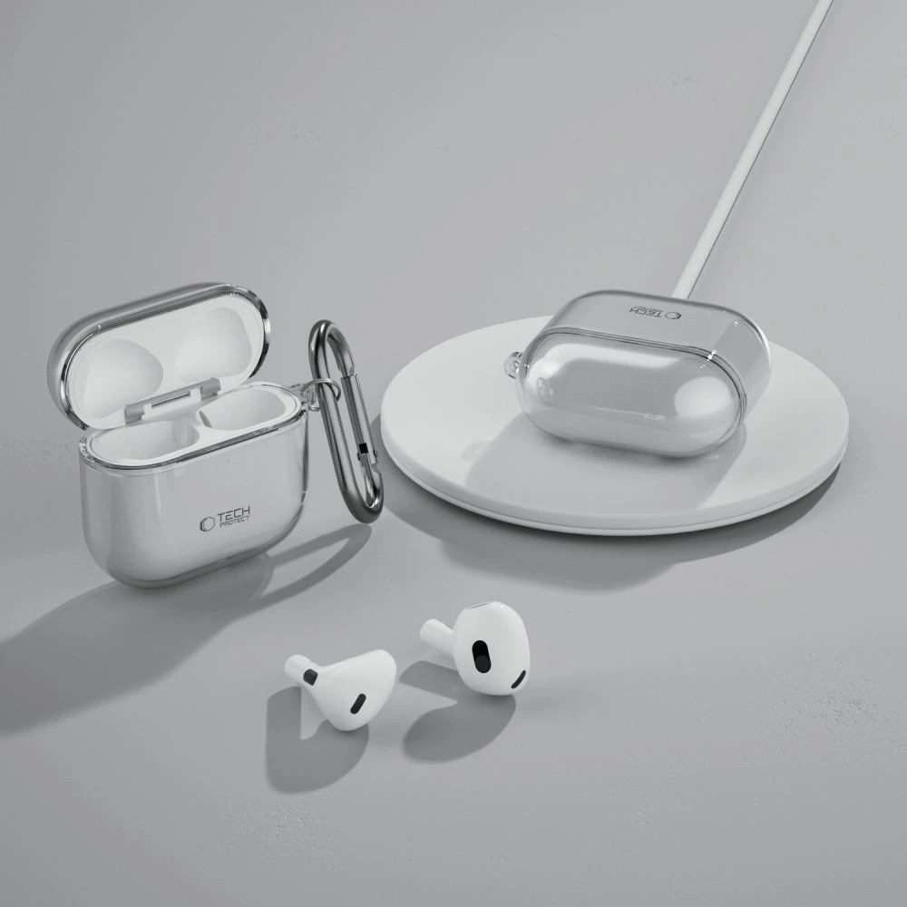 Mbështjellës Tech-Protect FlexAir për AirPods 4, Gri