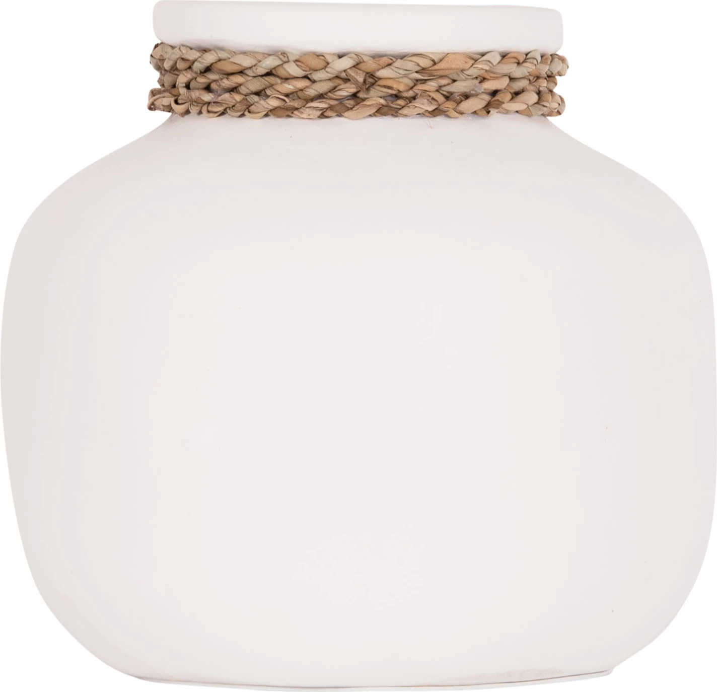 Vazo dekorative tavoline CAMMER, terrakotë e bardhë, FH4687.02S, 22x20cm