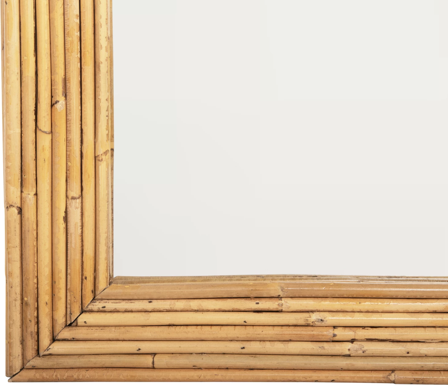 Pasqyrë muri REFLECT FH4366, kornizë natyrale rattan, 61x5x80 cm