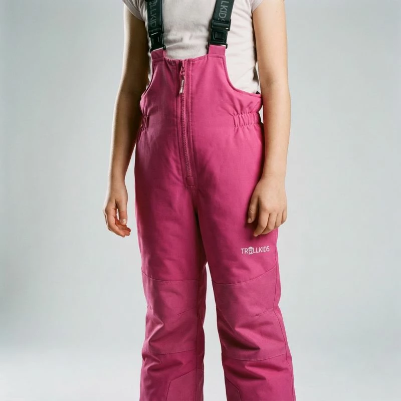 Pantallona ski për fëmijë Trollkids Nordkapp, rozë