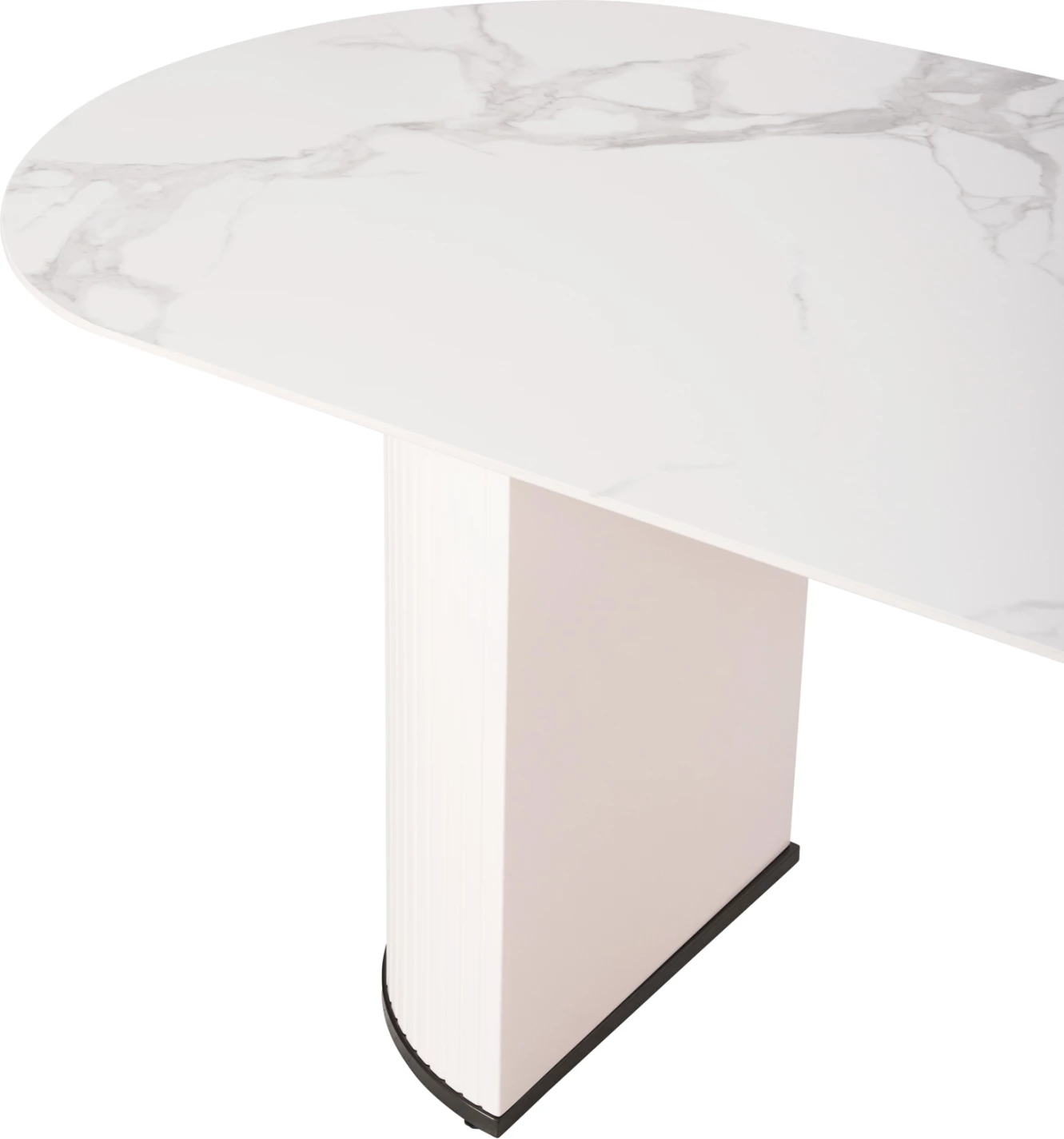 Set për darkë 7 pjesë, tavolinë CORBY & 6 karrige WINON (bej)