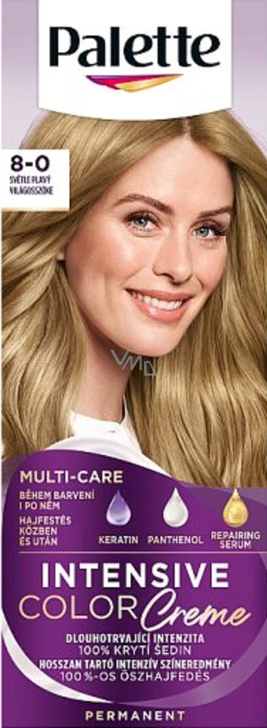 Ngjyrë për flokë Palette, 8-0 Bionde e Hapur, 50 ml
