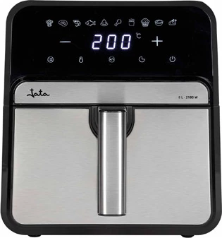 Fritezë ajri JATA JEFR1242 8L, 10 programe, 2100W, 200°C max, e zezë-argjendtë