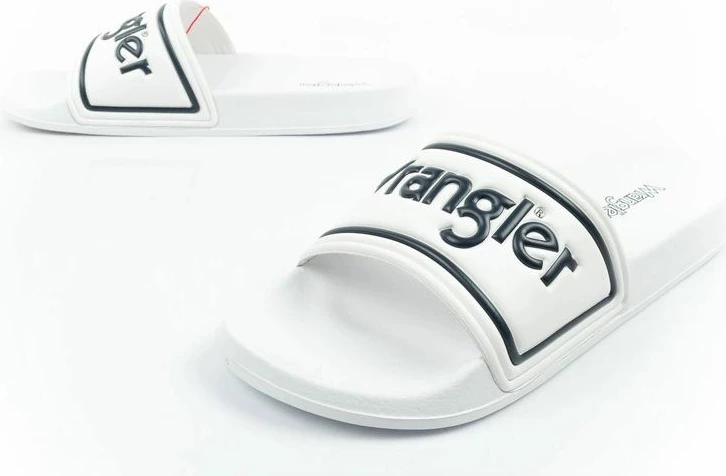 Papuqe sportive meshkuj Wrangler Averell Slider, të bardha