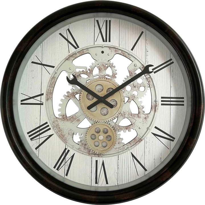 Orë muri Rabby Inart, ngjyrë e zezë antike, D45.3x6.5cm