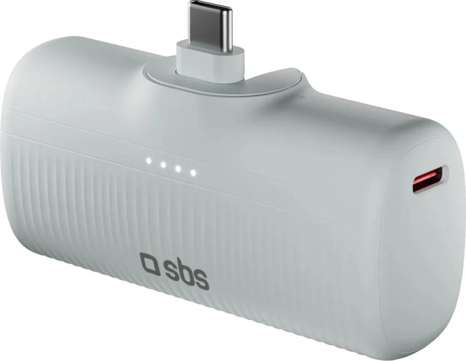 Powerbank SBS EcoPower 5000 mAh, USB-C, 10W, Gri