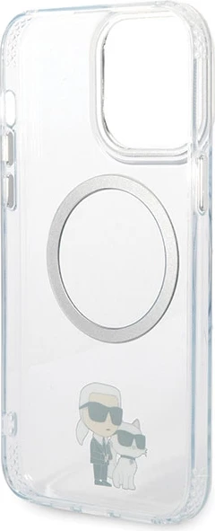 Mbështjellës Karl Lagerfeld KKLHMP13XHNKCIT për iPhone 13 Pro Max 6.7", transparent, MagSafe