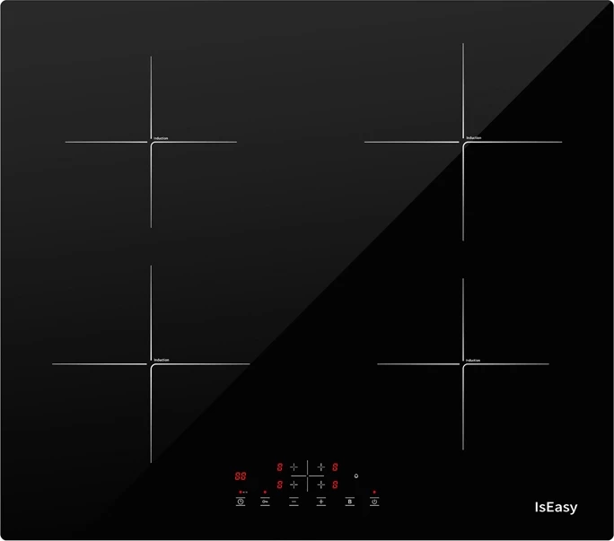 Sobë me induksion IsEasy LI4-20, 4 zona, e zezë