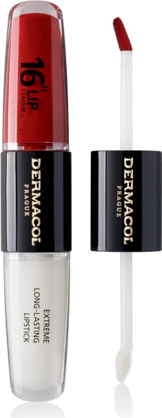 Buzëkuq i lëngshëm Dermacol 16H Longlasting, No.20, 4ml+4ml