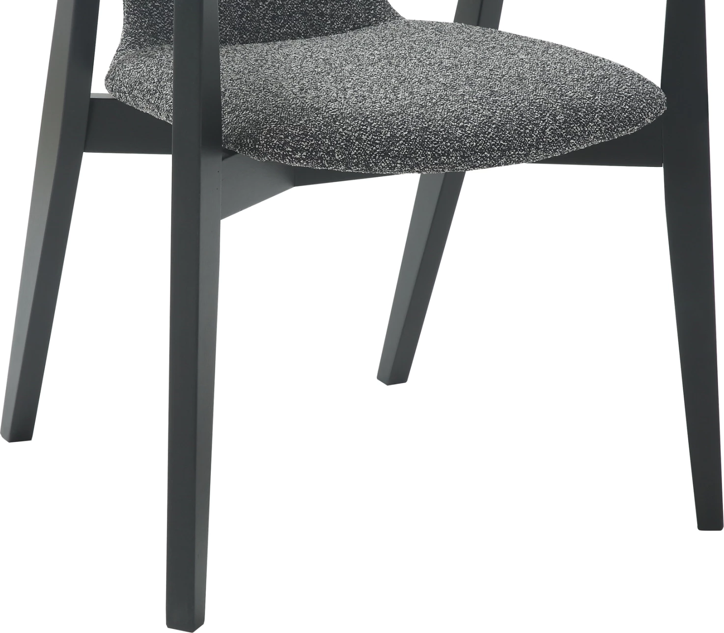 Karrige ngrënieje me krahë YEGER FH9995.01 dru ahu, ngjyrë e zezë-gri e errët, 62,5x60x79H cm., set prej 2 copë