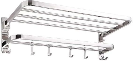 Varëse muri NEXT me raft dhe mbajtës peshqirësh, inox