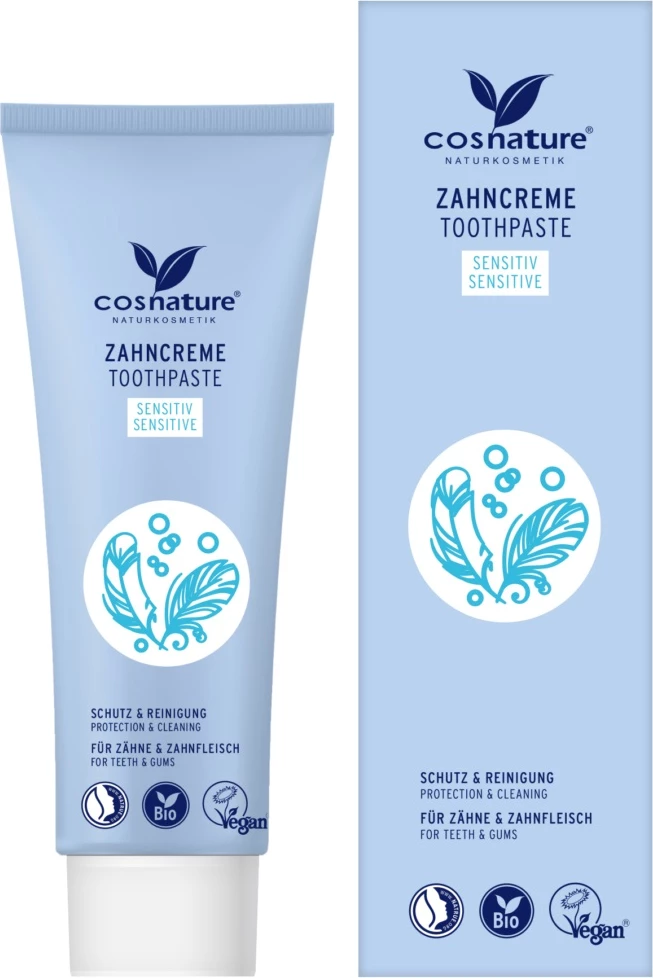 Pasta për dhëmbë Cosnature Sensitive Teeth me fluor kamomil/nenexhik 75ml