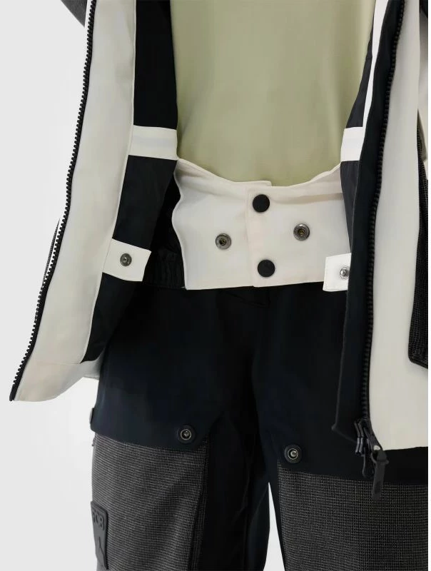 Jakne snowboardi për femra 4F, e bardhë