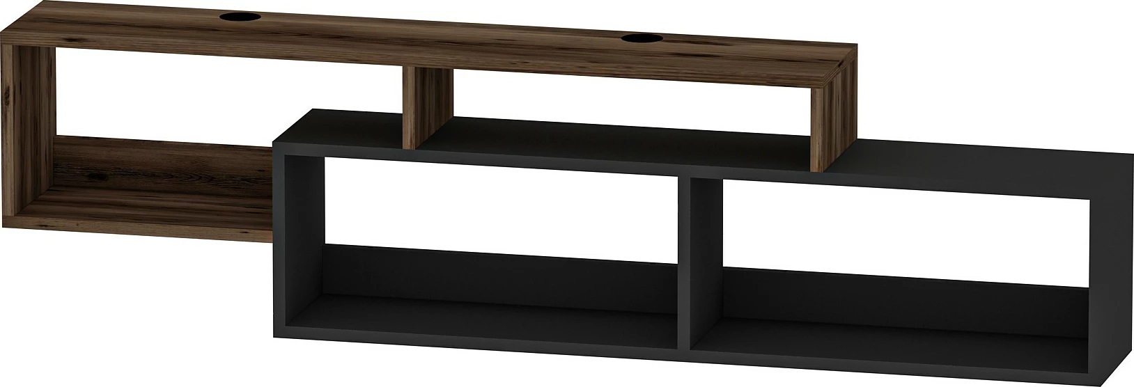 Komodë TV Hanah Home, ngjyrë dritë arre, antracit, Atlantis