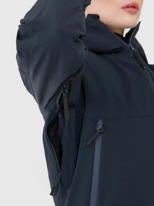 Jakne ski për femra 4F, e zezë