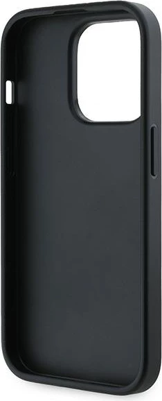 Mbështjellës Karl Lagerfeld Diagonal Quilted Script për iPhone 14 Pro, e zezë