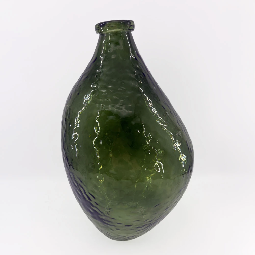 Vazo qelqi SPICE, ngjyrë e gjelbër, 22x22x35.5cm