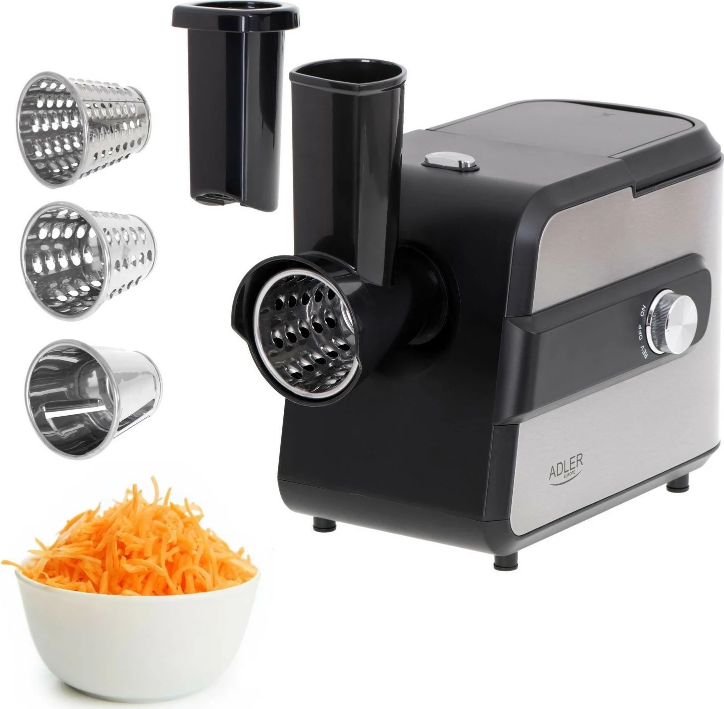 Makinë mishi Adler AD 4813, e zezë-argjendtë