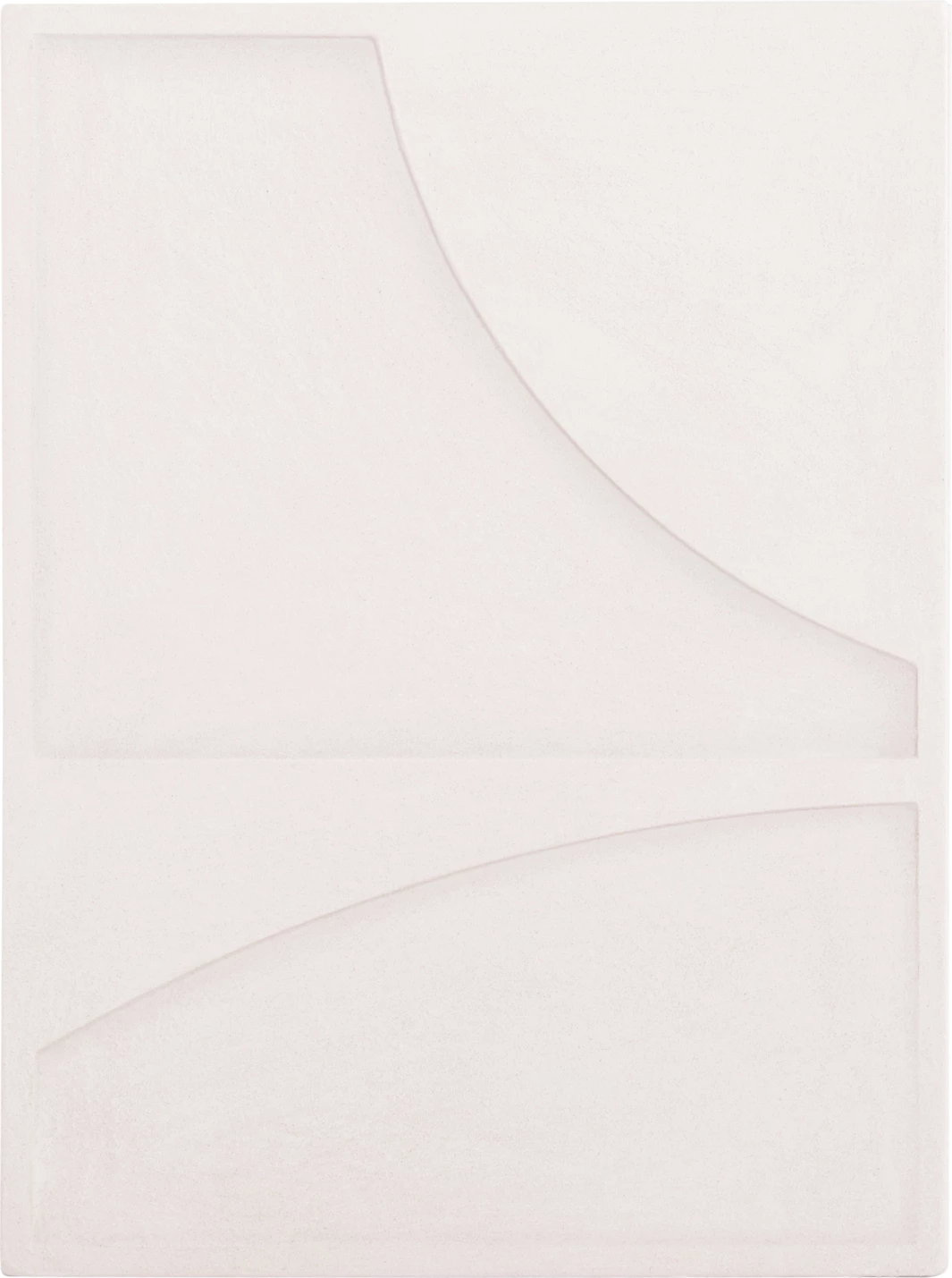 Panel dekorativ për mur, seri Santorini, MDF, ngjyrë e bardhë e zbehtë, FH4509, 60x4x80 cm