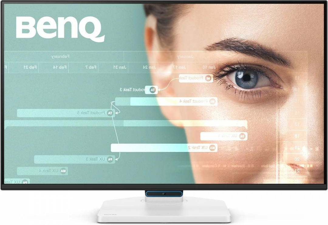 Monitor BenQ GW2790TC 27" FHD 144Hz IPS 5ms me altoparlantë, USB-C/HDMI/DisplayPort, rregullim lartësie & pivot, zi/bardhë, me kabllo HDMI