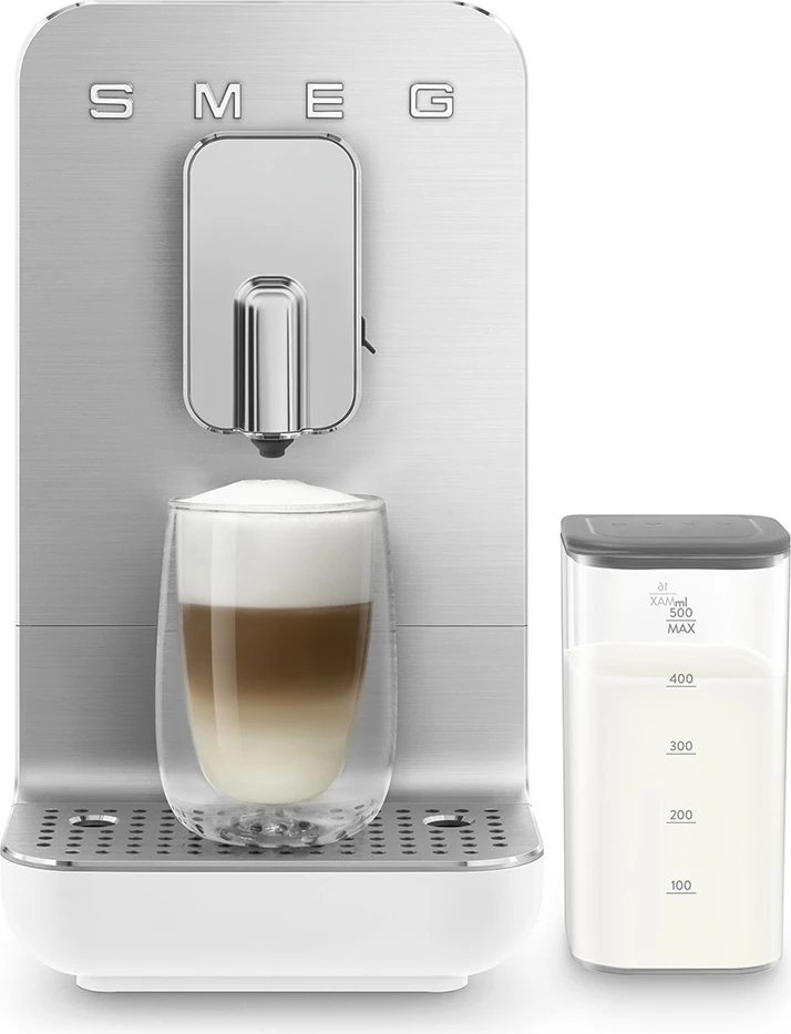 Aparat kafeje superautomatik SMEG BCC13WHMEU, 19 bar, rezervuar uji 1.4 L, depo kokrrash 150 g, 1350 W, bardhë, 1 copë