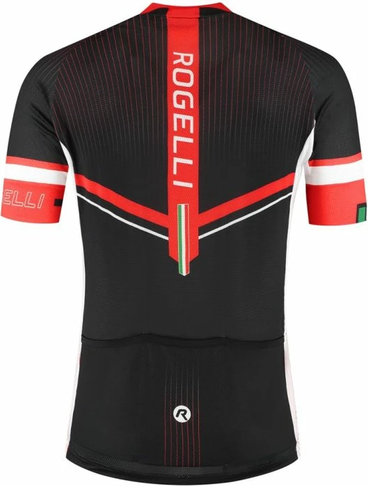 Fanellë çiklizmi për meshkuj Rogelli, e zezë e kuqe