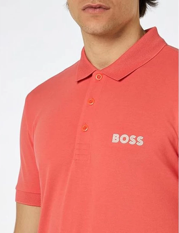 Maicë polo Boss për meshkuj, e kuqe