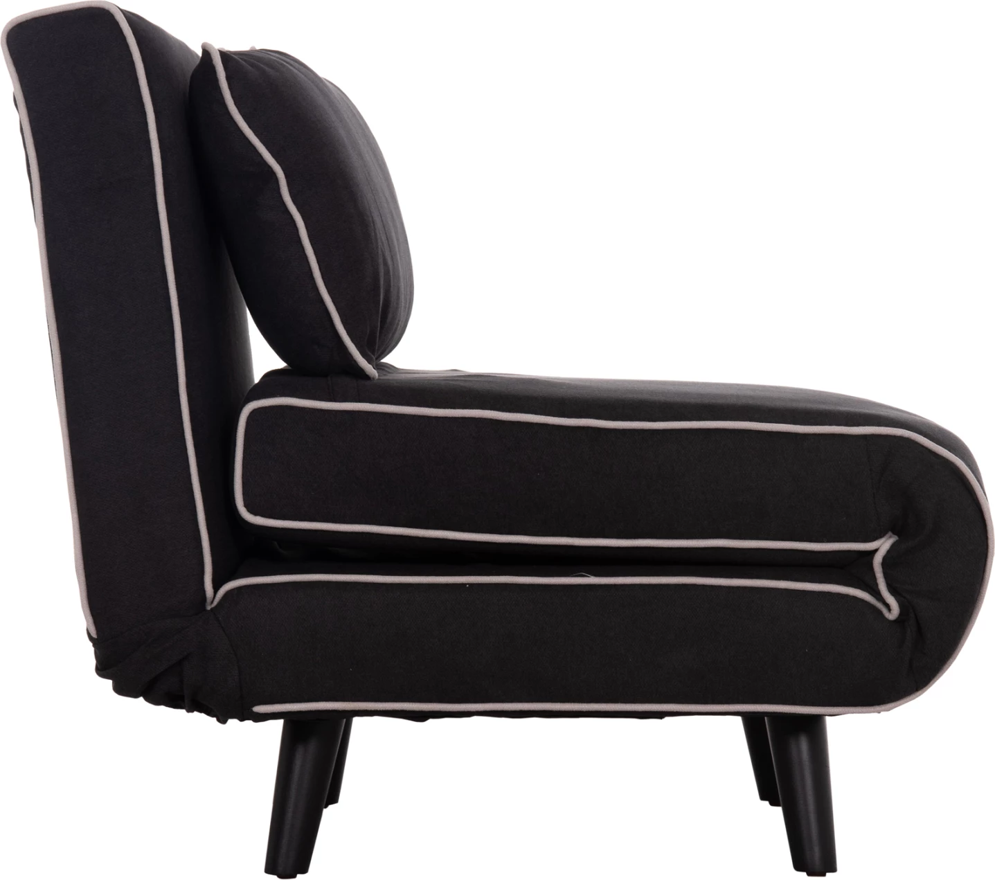 Fotel-krevat BRAXTON, material i zi, FH8425.03, 78x88x78cm