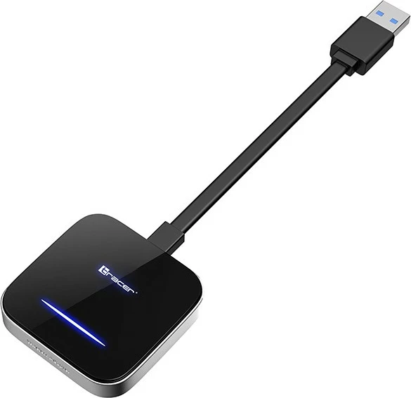 Adapter CarPlay/Android Auto Tracer CarLink PRO TRACAU47680 pa tela Bluetooth 5.0 WiFi Android/iOS zi/argjendtë