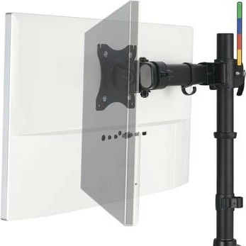 Mbajtëse monitori me dy krahë, Kensington SmartFit Ergo K58271WW, deri 2x27\", VESA 75x75/100x100, free-standing për tavolinë, e zezë