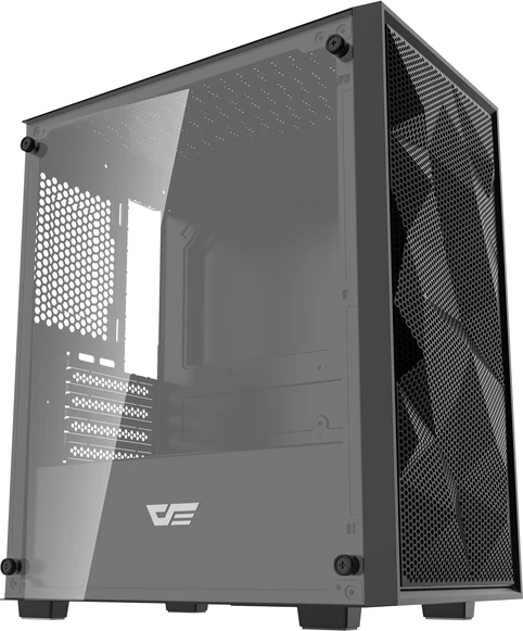 Kasë Darkflash M305 Mesh mini tower M-ATX/ITX, pa ventilatorë, deri 7x120mm, 2x SSD + 2x HDD, USB 3.0, e zezë