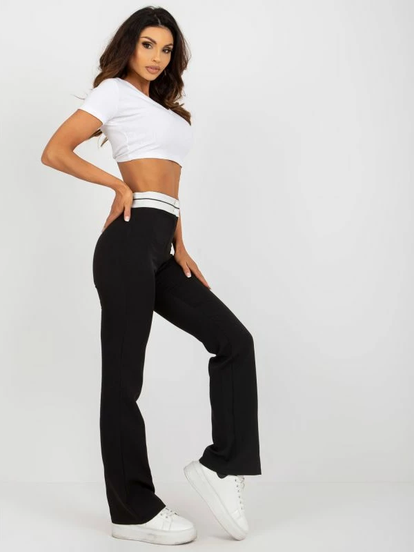 Pantallona të gjera Italy Moda, të zeza