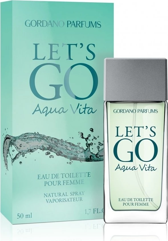 Eau de toilette Gordano Parfums Let's Go Aqua Vita, WOMEN, 50 ml
