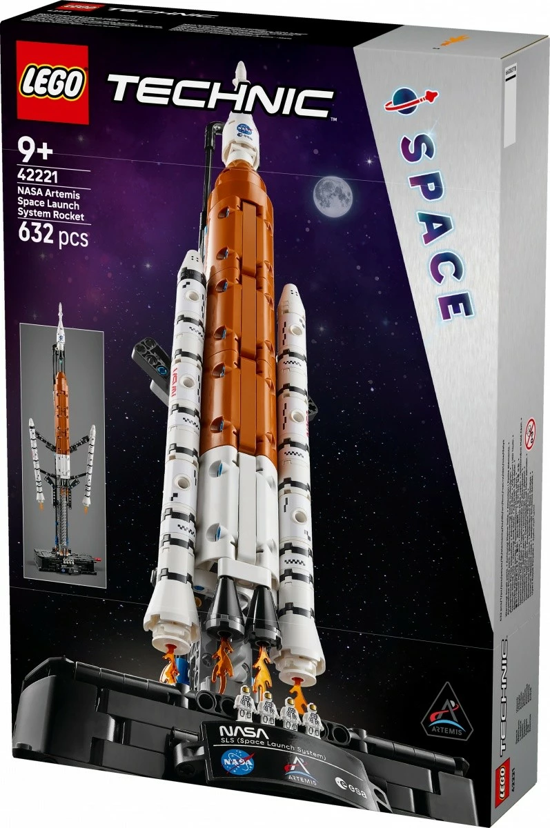 Set ndërtimi, LEGO Technic, 42221 SLS NASA Artemis, 632 pjesë, i madh