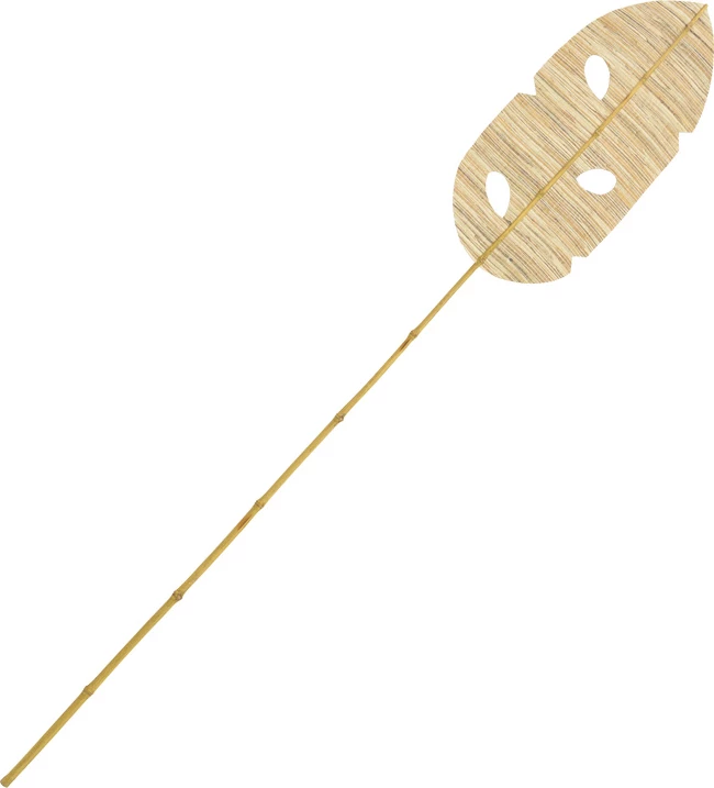 Dekor gjethe Firwey, gjethe banane, ngjyrë natyrale, 200cm