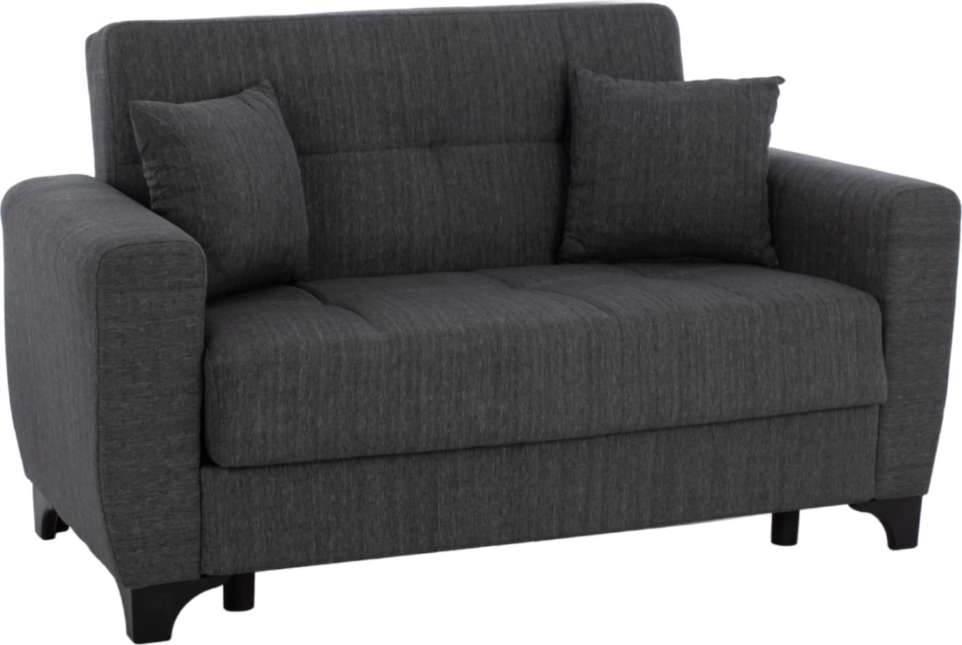 Divan shtrat 2-vendësh, shpinë e lartë, gri, FH3243.03, 160x84x88 cm