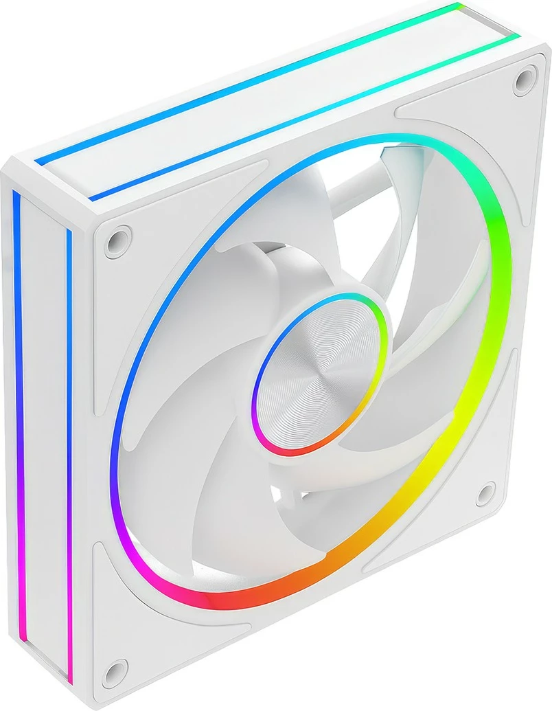 Ventilator kasë kompjuteri, MODECOM, VOLCANO LOOP 120 ARGB FAN-LOOP-120S-ARGB-200, 120 mm 4-pin ARGB, i bardhë