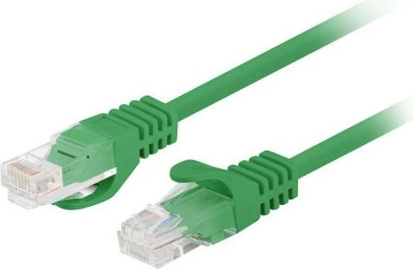 Kabllo patch LAN, Lanberg, PCU5-20CC-0100-G, Cat 5e U/UTP, RJ45 në RJ45, 1 m, jeshile, set 10-copësh