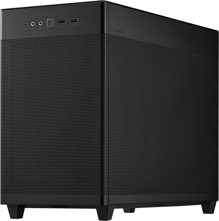Kasë ASUS AP201 PRIME TG Mini Tower e Zezë