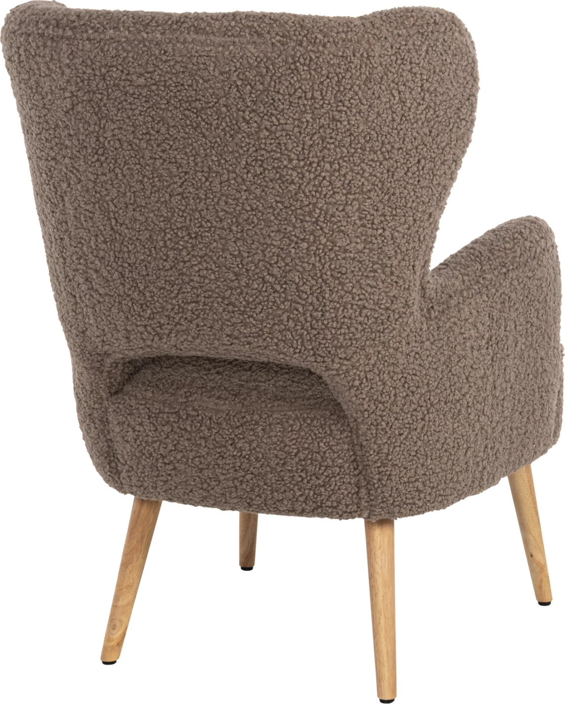 Fotelje MYLIE FH8394.25, pëlhurë boucle, ngjyrë kafe e çelur, 67x75x93H cm