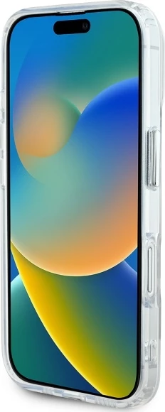 Mbështjellës Karl Lagerfeld IML Metal Karl Head MagSafe për iPhone 16 Plus, Bardhë