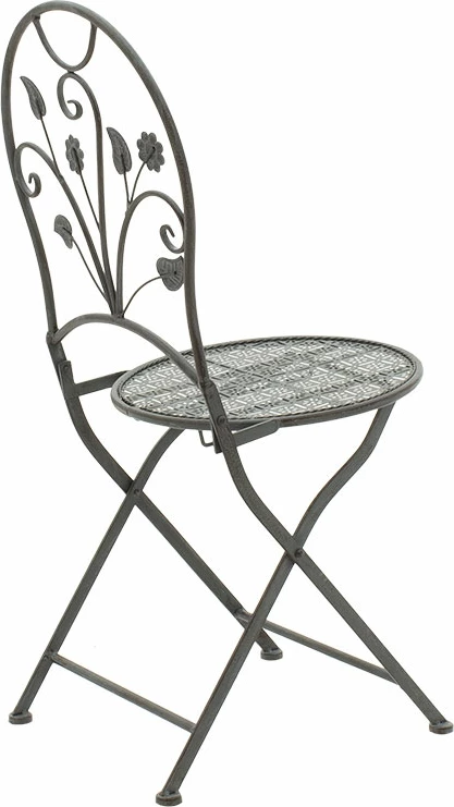 Set tavoline me karrige 3 copë Abriel metal antik antracit