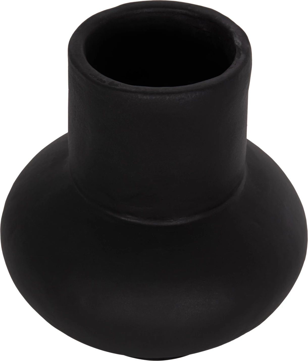 Vazo dekorative tavoline LEMA, terrakotë, e zezë, FH4664.01S, 22x22cm