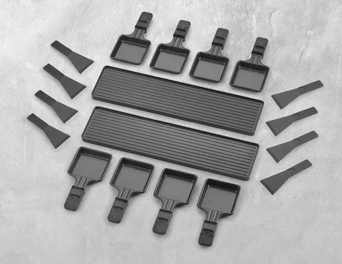 Grill raclette CASO AirClean 1500W, argjend/zi