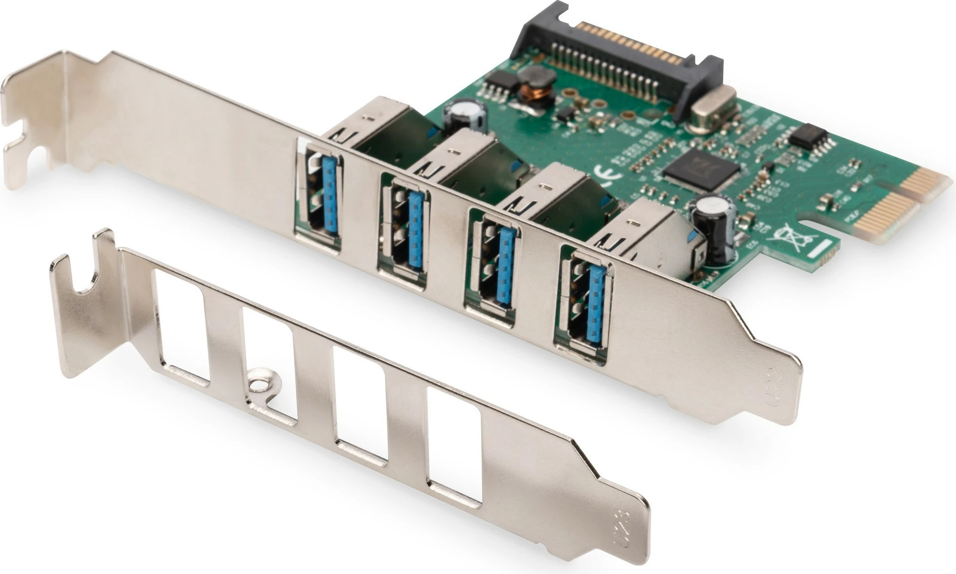 Kartë shtesë PCI Express 4-Port USB 3.0 Digitus, Wired, 5000 Mbit/s