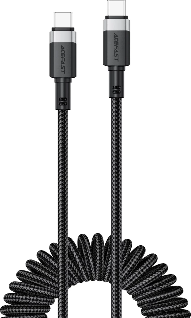 Kabllo USB-C në USB-C Acefast C14-03, 1.2m, 3A, 480Mb/s, e zezë