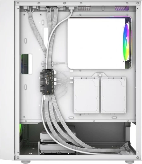 Kasë Gembird Fornax 4300, Midi Tower, ATX, ARGB, e bardhë