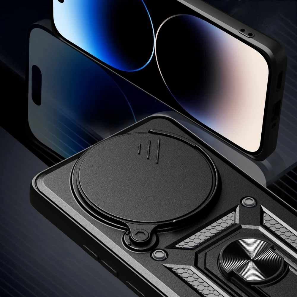 Mbështjellës Tech-Protect CamShield Pro për Xiaomi Redmi Note 14 Pro+ 5G, i zi mat